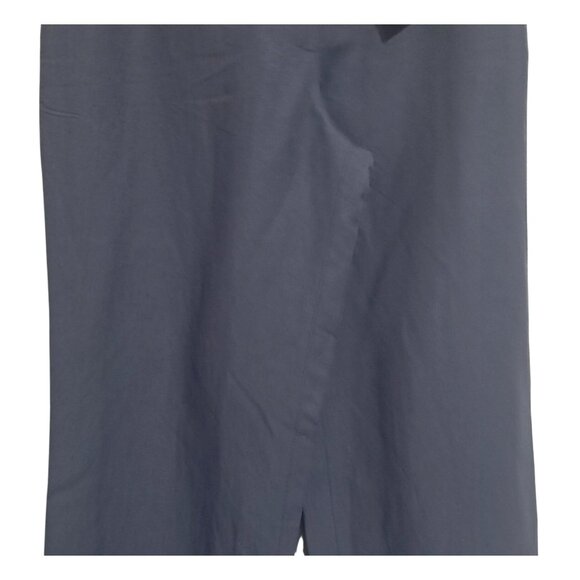 Vintage Cutter & Buck Womens Linen-Blend Navy Wide-Leg Pants Size 8 - Picture 6 of 14